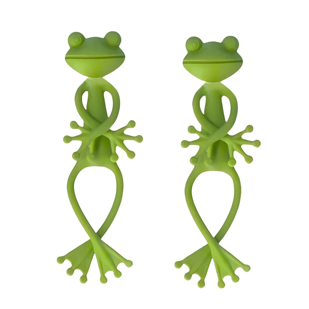 1/2/5pcs Green Frog Shape Plant Holder - Succulent Small Potted Plant Stabilizer, Garden Decoration.: Red