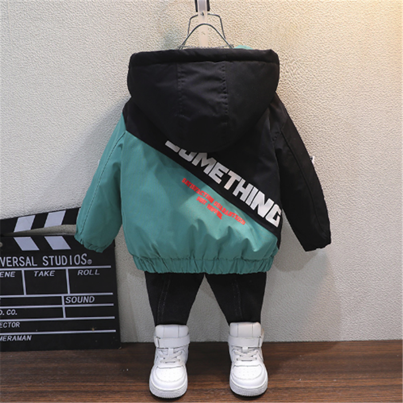 Meninos inverno outwear crianças casual algodão grosso veludo casacos hoodies para o bebê crianças jaquetas quentes da criança outwear outwear para baixo parkas 7y