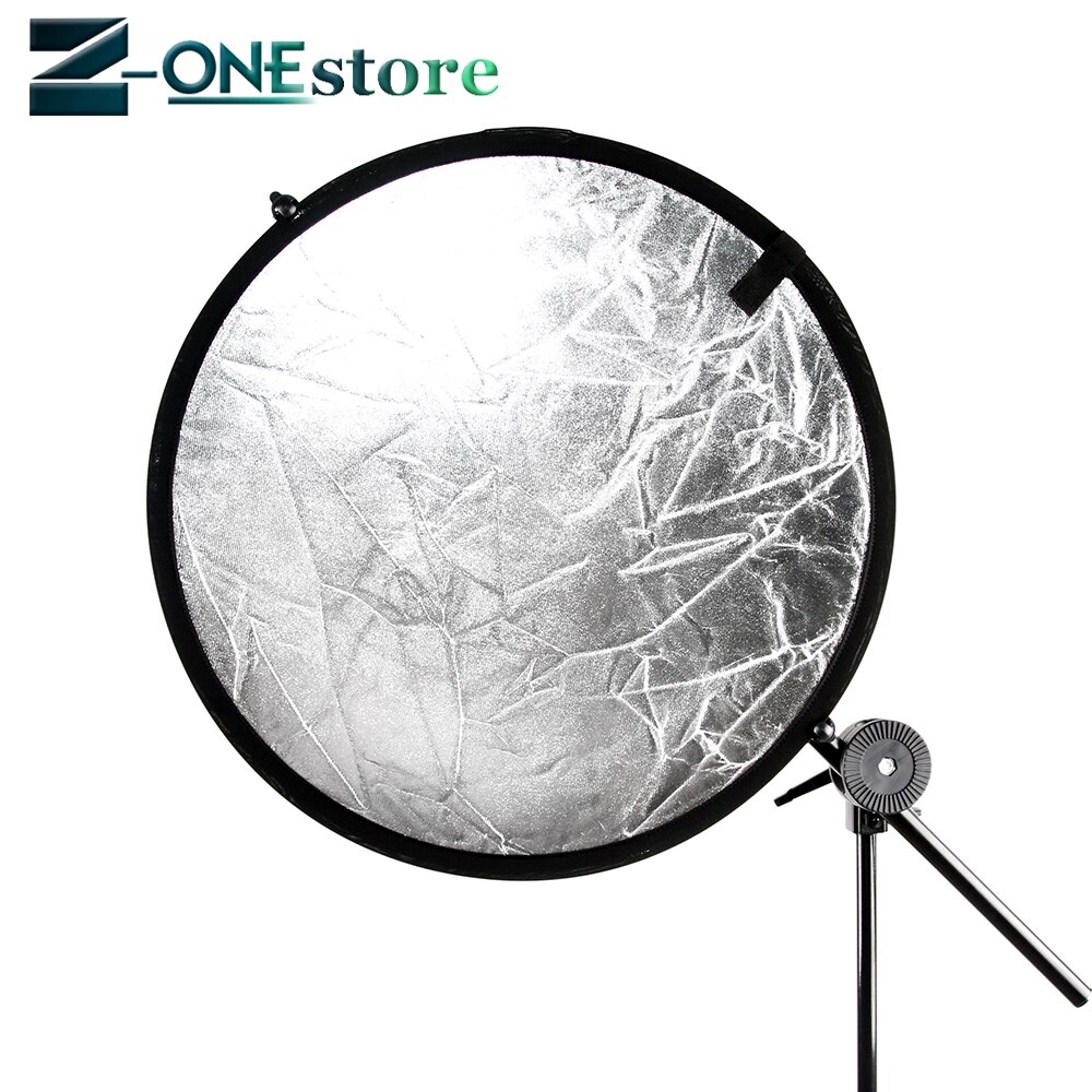 2 in 1 80CM 31.5 inch Round Flash Studio Collapsible Refletor Light Disc Gold Silver Riflettore Reflector with Bag