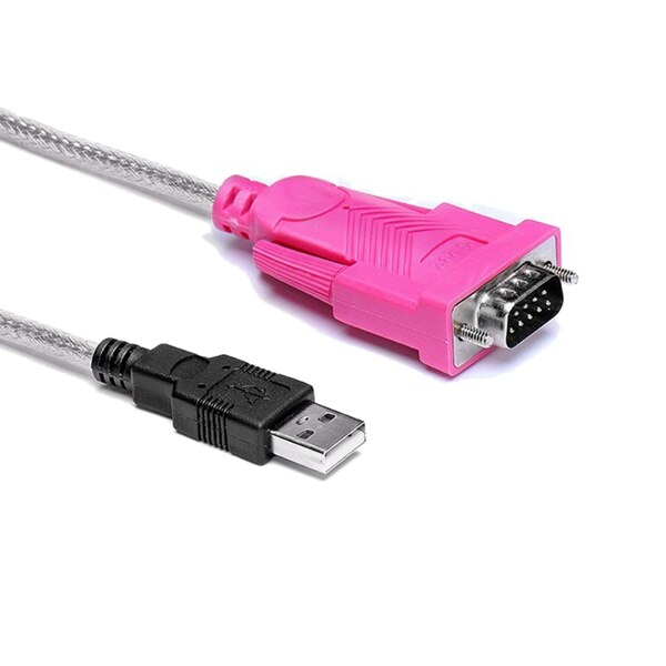 USB to 232 Serial Cable, Corrosion-Resistant, Durable Dual-Chip Stabilized Signal USB Data Cable for Computer Printers