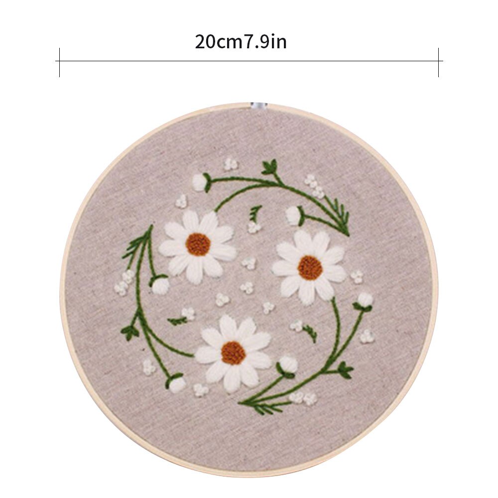 Pre-Printed Needlework Cross Stitch Embroidery DIY Kit Europe Three-dimensional Flower Frame Embroidery Lover