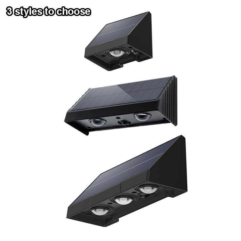 1 stuks zonne-tuinwandlamp buiten waterdichte verlichting warmlicht sfeer villa tuindecoratie voor terras of veranda