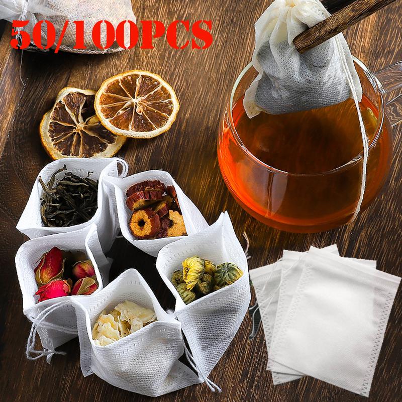 50/100pcs Teabags Food Grade Empty Scented Tea Bag... – Vicedeal