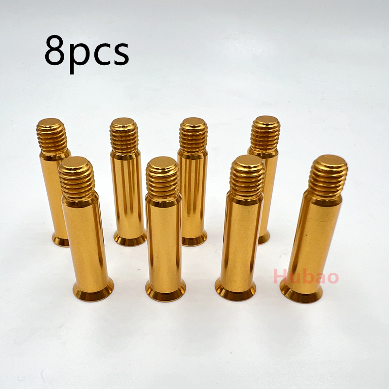 8 Pcs Roller Skates Screws Inline Skates Screws Speed Skates Accessories Color Yellow Blue Green Red Shaft Bolts: GRAY