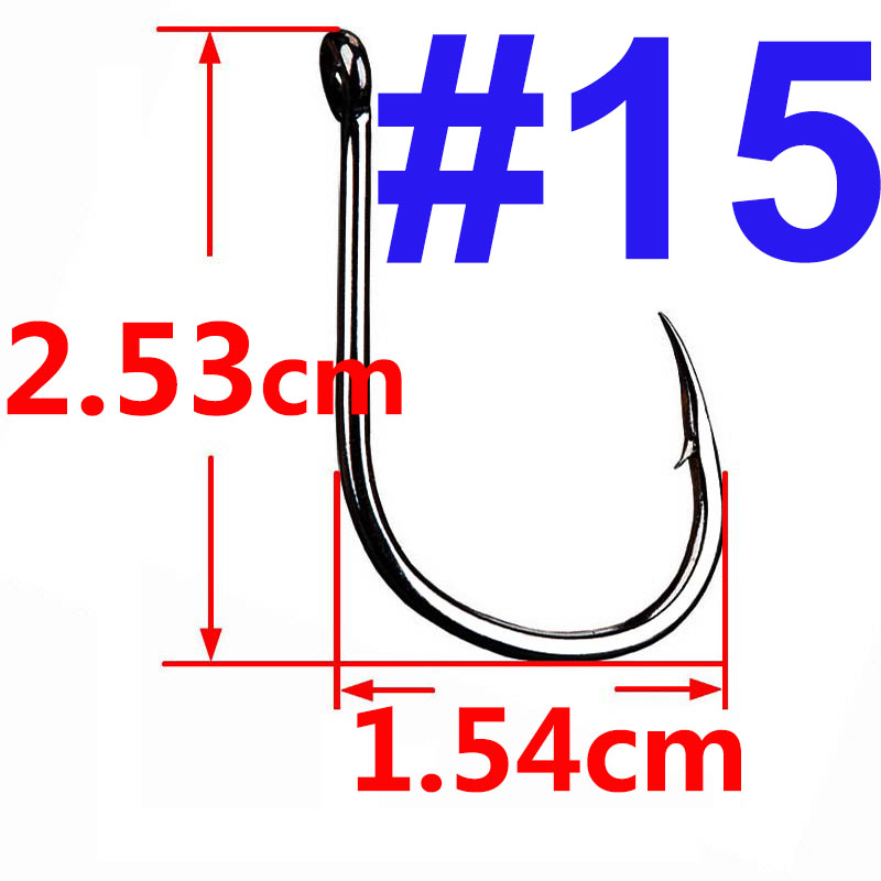 100 Stück Iseama Karpfen-Angelhaken, versetzter Kreis-Haken, einzelner Fliegenfischen, Jig-Haken mit Widerhaken, Meer-Angelhaken, Zubehör