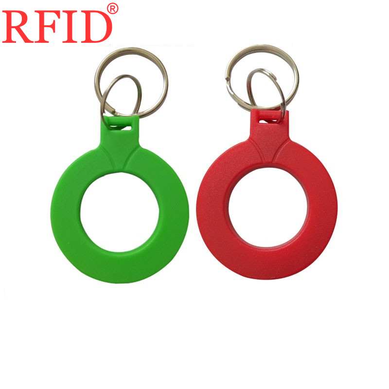 Porte-clés rfid étanche id 125 khz ,  em4100 lectures seules, porte-clés, carte de proximité, puce, badge, jeton, plusieurs couleurs au choix: 1 pièce rouge