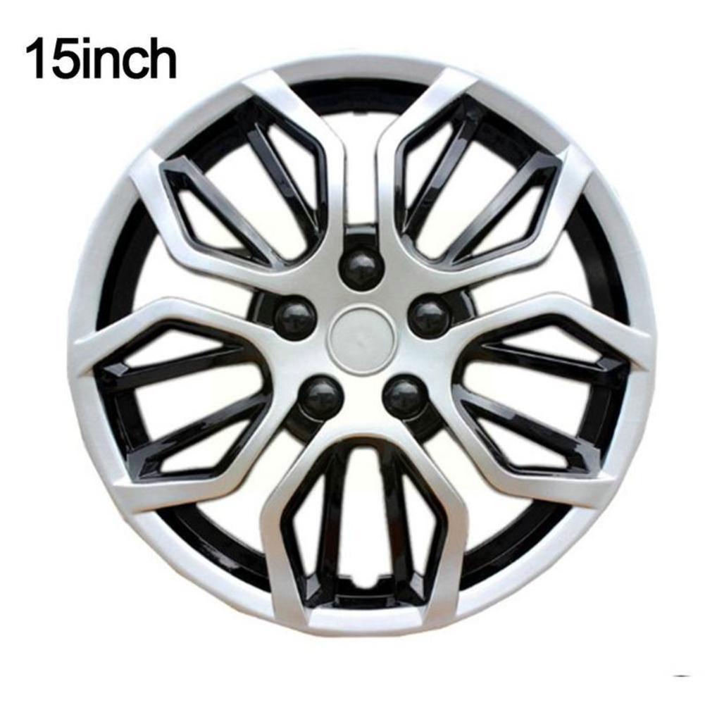 15 Inch Car Wheel Hub Caps Universal Car Wheel Hub Decorative Cover Replacement Center Auto Cover Q4P5