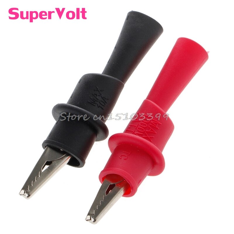1Pair Alligator Crocodile Test Clip Clamp For Multimeter Tester Probe G08 Whosale