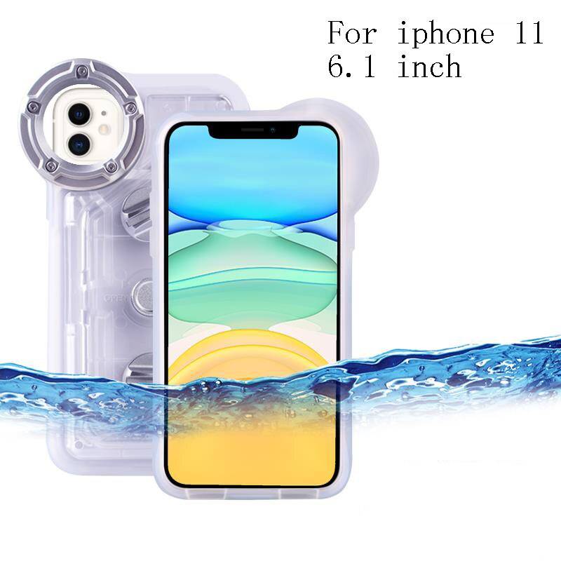 Waterproof Phone Case For Huawei P30 P20 P40 v30 Mate 30 Pro Diving Surfing Swimming Snorkeling Photo Video for xiaomi mi9 Cover: For iphone 11