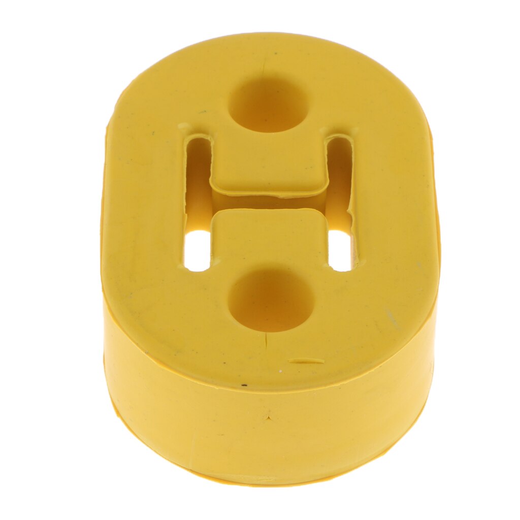 YELLOW 1x Universal Car Vehicle Exhaust Pipe Rubber Mount Hanger Bracket