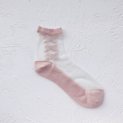 Japanse Lolita Sokken Zachte Zus Maid Kousen Mesh Strik Korea Van Sokken Roze Wit Lolita Sok Gils: socks s