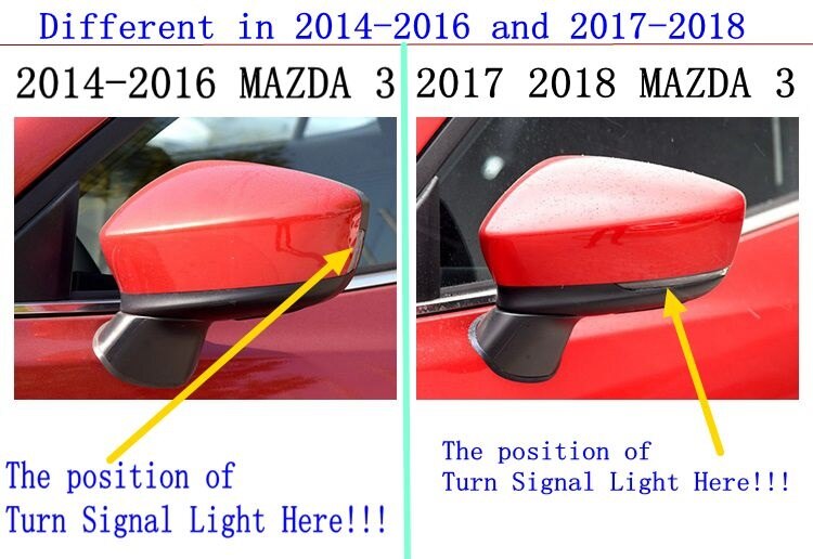 Rear View Rearview Side Mirror Cover Trim Mirror Housing Shell For MAZDA 3 AP