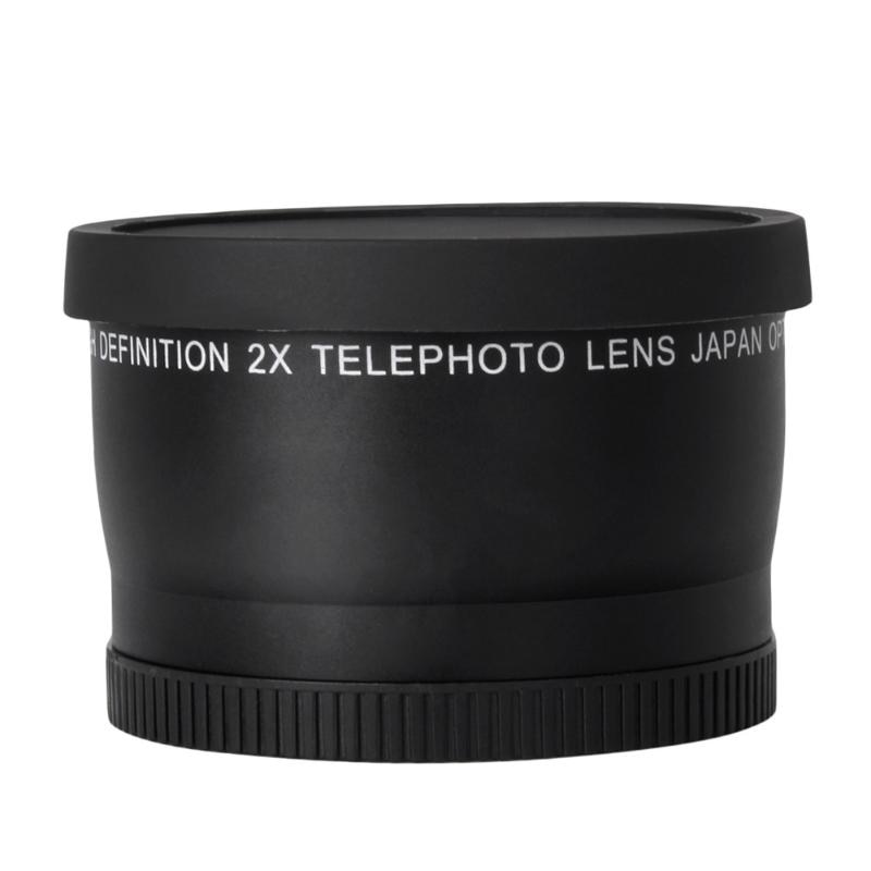 2x High Definition Telelens 52 Mm Camera Telelens Optics Teleconverter Voor Nikon AF-S Dx Nikkor 18-55mm