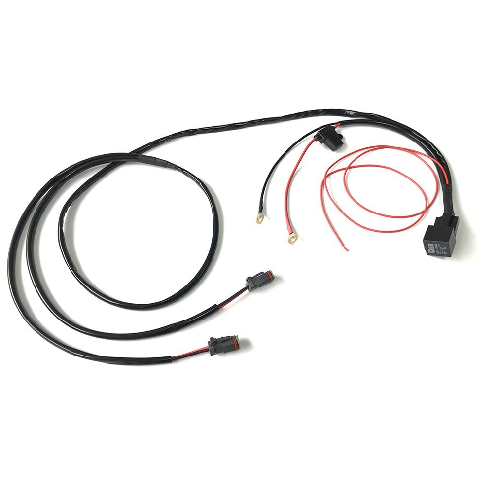 Connecting 2 Car LED Work Light Wiring Harness With DT Connecter Waterproof Universal for Long Strip Light Off-road Spotlights