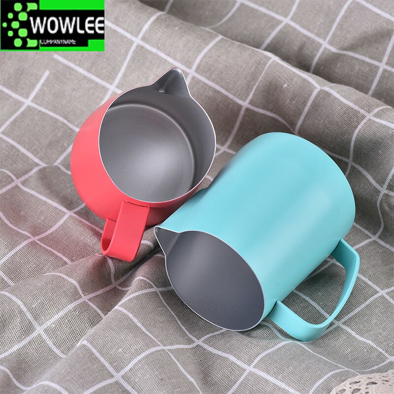 0.3-0.6L Milk Jug Stainless Steel Frothing Pitcher Pull Flower Cup Coffee Milk Frother Latte Art Milk Foam Tool Coffeware