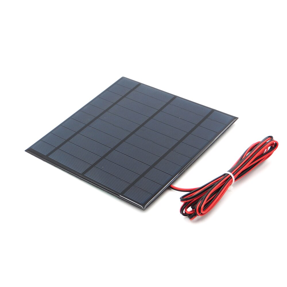 5v solpaneler med 30/100/200cm trådar mini solsystem diy för batteri mobiltelefon laddare 0.7w 0.8w 1w 1.2w 2.5w 4.2w sol leksak