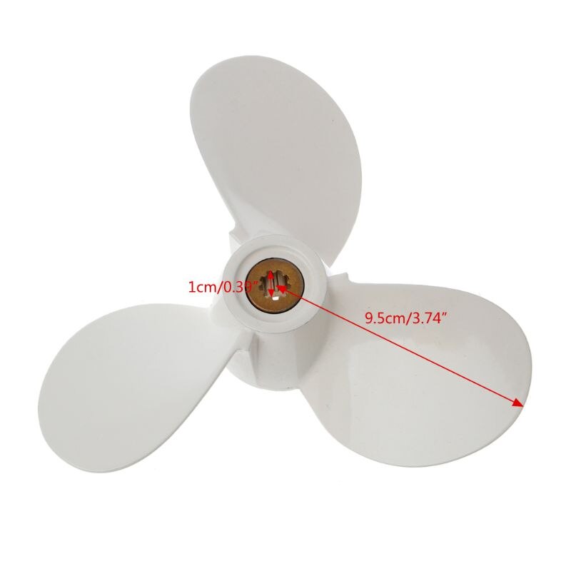 7 1/2x8 BA barco marino motor Prop hélice piezas de la hoja para Yamaha fuera de borda 4hp 5hp motor qiang
