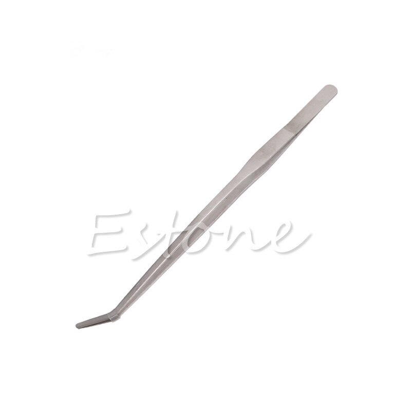 Pinzas largas de planta curva para acuario, pinzas de acero inoxidable, 27/38/48cm,: Elbow / 48cm
