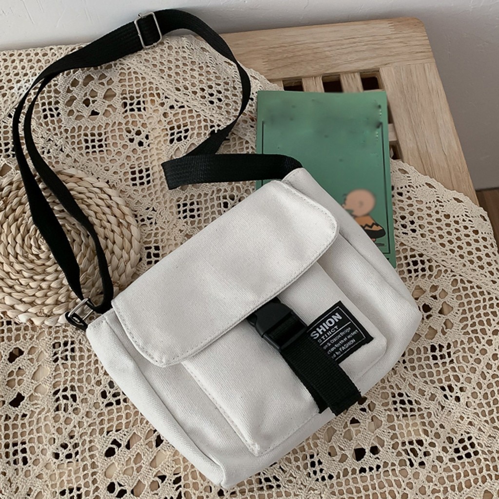 ファッション女性のレトロ無地大容量キャンバスハンドバッグショルダーバッグ Bolsas Feminina #25: White