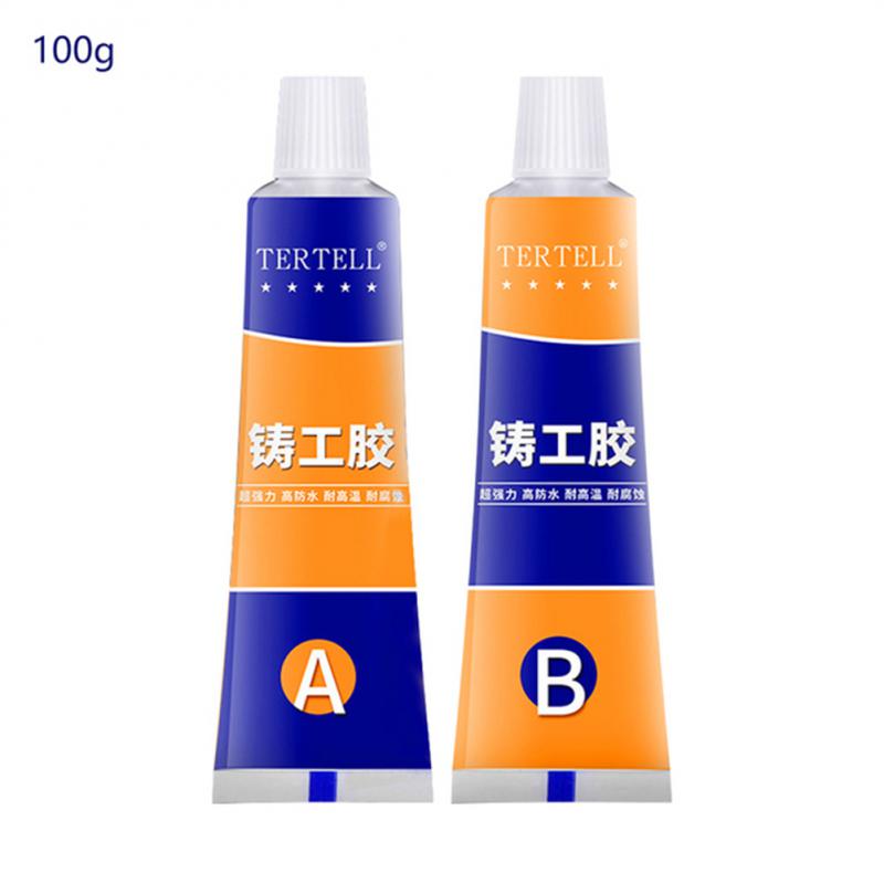 Pasta de reparación Industrial resistente al calor, 20g/70g/100g, pasta de reparación de Metal para soldadura en frío, Gel adhesivo A &amp; B, agente de fundición, herramientas de pegamento: 100g