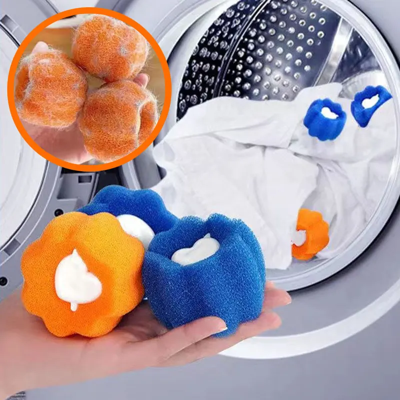 Magic Laundry ball kit reusable clothes hair cleaning tool pet hair remover washing machine cat dog hair catcher laundry ball