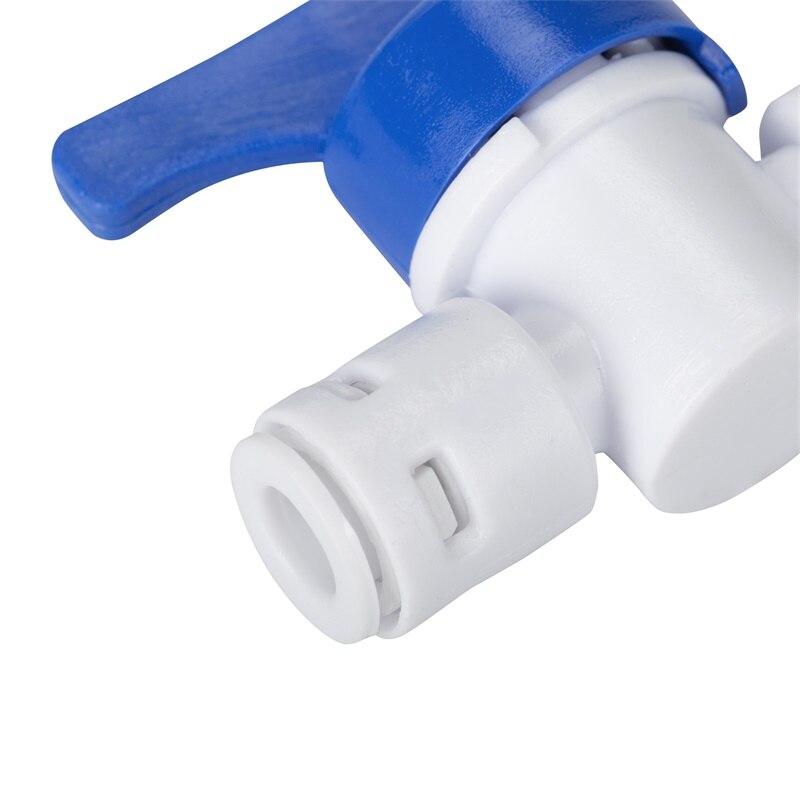 Robinet à bille en plastique à raccord rapide, tuyau d&#39;eau droit, raccord pour système d&#39;aquarium d&#39;osmose