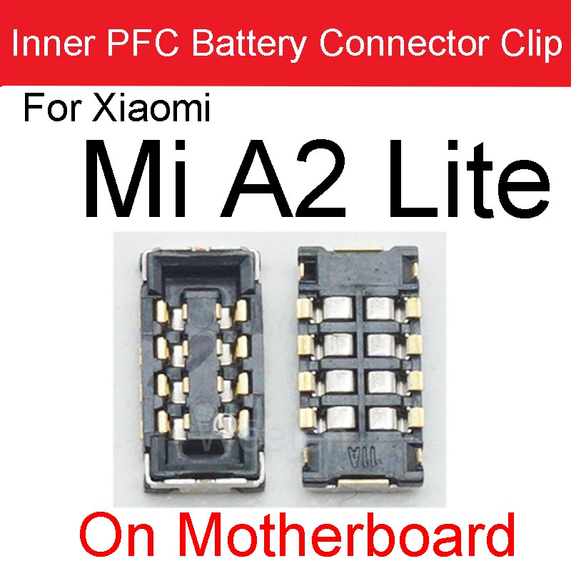 2Stck Batterie FPC Stecker Clip auf murmeln Bord Für Xiaomi Hinweis 2 3 mischen 2S 3 Max 2 3 Mi F1 A1 A2Lite Mainboard Ersatz Teile: Mi A2 Lite