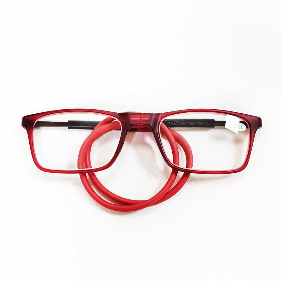 Draagbare leesbril High Definition hars Mode Opvouwbare presbyope bril TR90 Materiaal Flexibel frame te dragen: Rood / +100