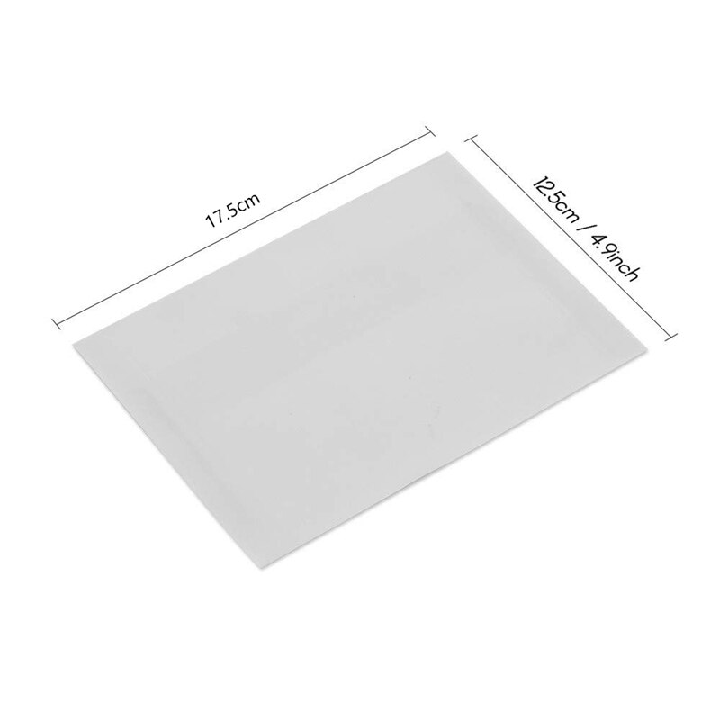 200 sobres de papel pergamino blanco translúcido para postales, invitaciones y cubiertas.