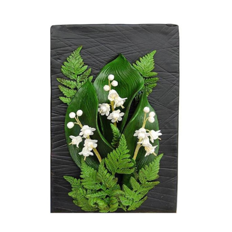 Diy siliconen cakevorm met varenblad, keukenfondant, cupcake, chocolade, bakgereedschap, taartdecoratiegereedschap, 3d bakvormen voor taarten