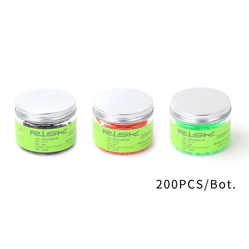 RISK MTB Bike Silica Gel Bleed Nipple Cover Dust Cap Mountain Bicycle Oil Nipple Set For XT Oil Disc Brake Clamp Accessories