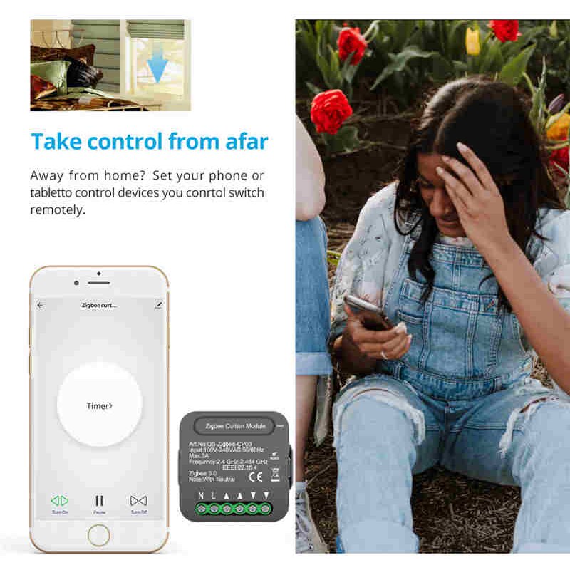 Tuya smart-vorhangschalter, wlan-zigbee-smart-home-automatisierungsmodul, timer, sprachfernbedienung, kompatibel mit alexa und google home