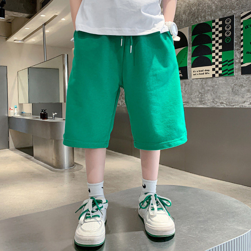 Pantaloncini sportivi per bambini estate Casual cotone nuovi arrivi abiti moda pantaloni elastici in vita pantaloni corti allentati per studenti 5-14 anni