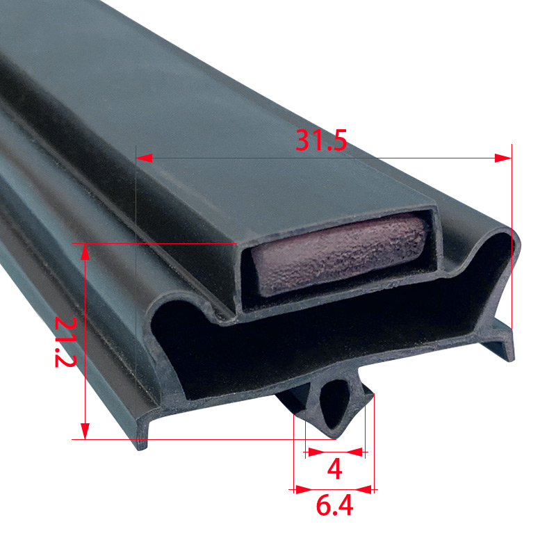 2.5-10m Refrigerator refrigerator seal with low temperature and thickening magnetic door seal for commercial household use