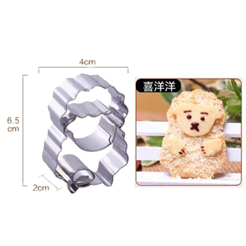 Schapen Vorm Cookie Cutters Mallen Leuke Animal Candy Vorm Biscuit Mold Diy Fondant Gebak Versieren Dier Bakken Keuken Gereedschap