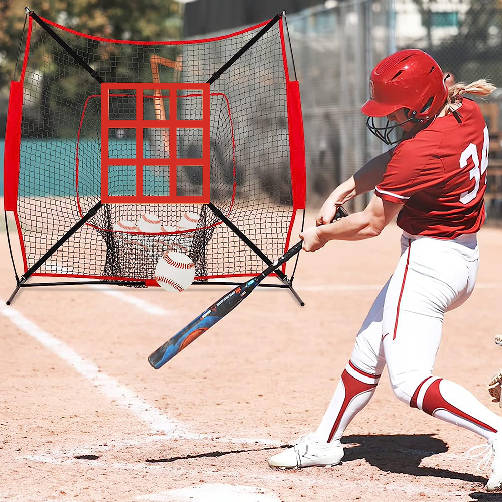 Filet de pratique de Baseball réglable, Softball, cible de lancement, entraînement de précision, lancer, Zone de frappe