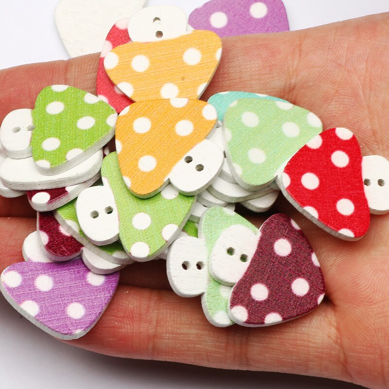 Botones de madera con forma de seta para manualidades, accesorios de ropa para niños, manualidades, álbum de recortes, costura, decoración, 50 Uds.