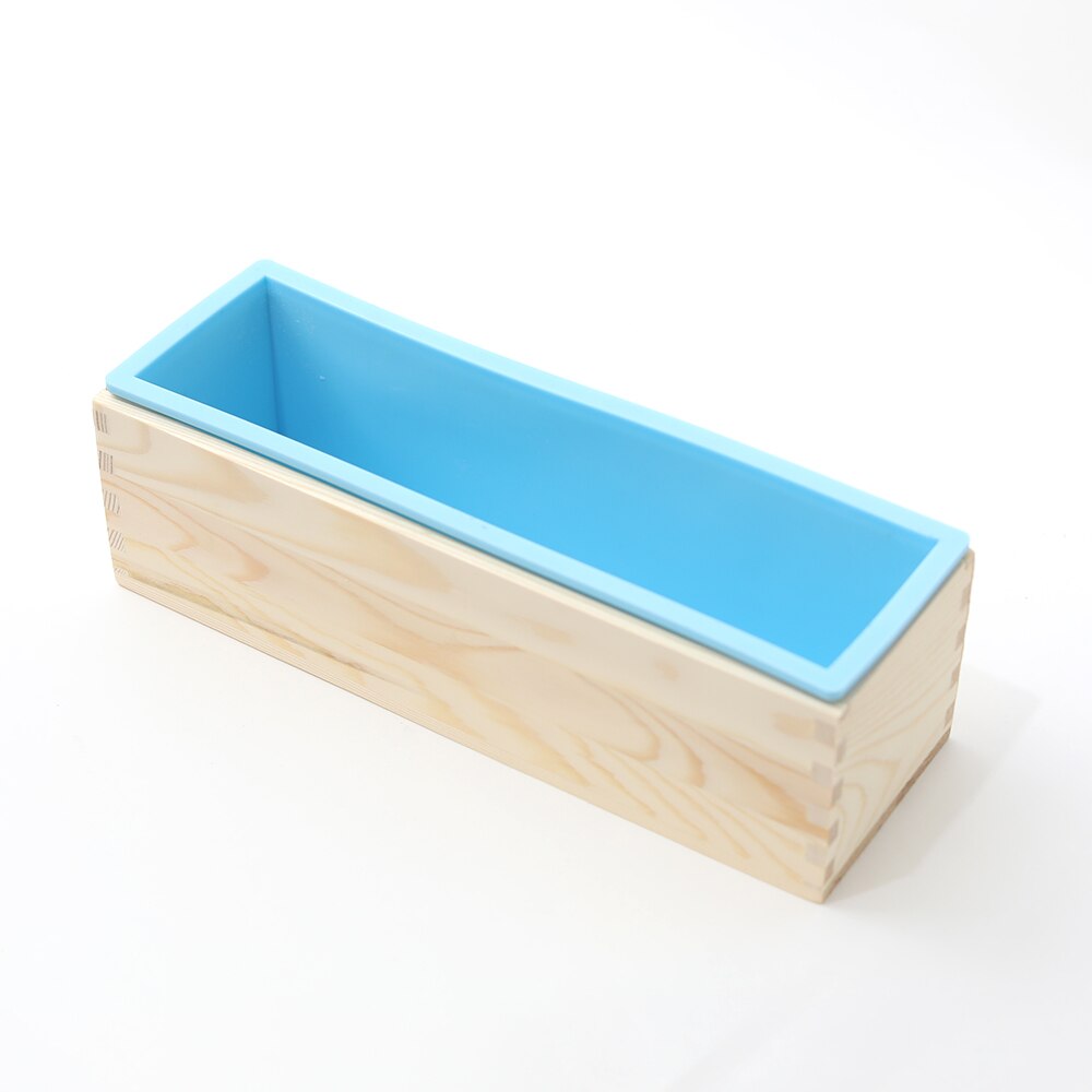 Rendering Silicone Mold Soap Making Supplies Set With Bamboo Box Partition For Handmade Soap Tools: wooden box