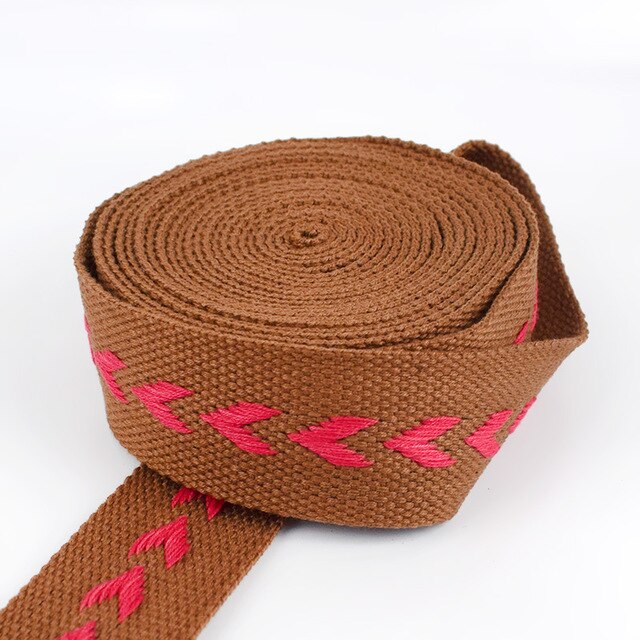 4Meters 38mm Polyester Cotton Jacquard Webbings Tapes Backpack Bag Strap Belt Ribbons DIY Garment Sewing Tape Bias Binding: 09