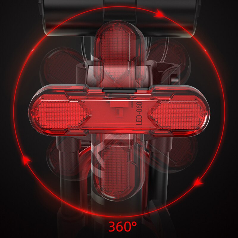 Bicycle light Bicycle tail light USB rechargeable flashlight front light rear light lanternRear light bike high visibility