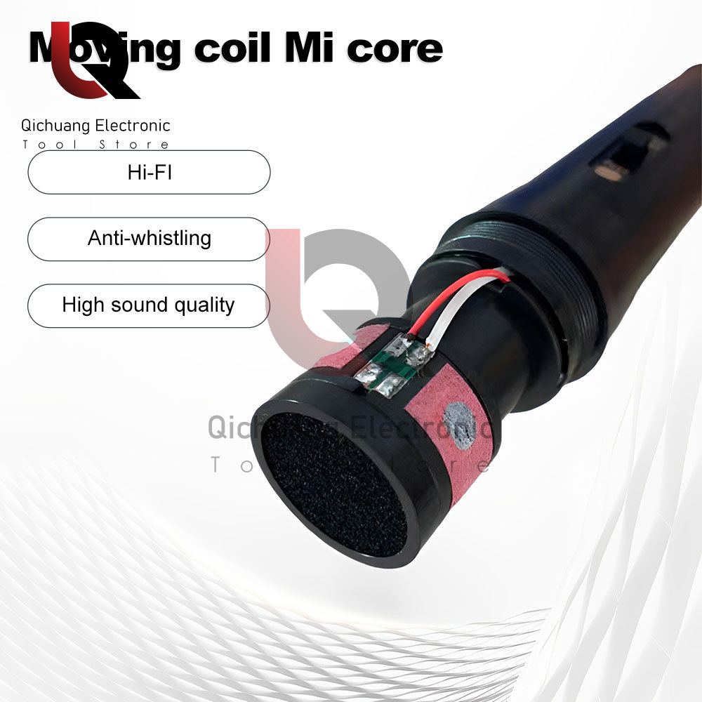 Bluetooth Speaker Wired Microphone 3.5/6.5MM Karaoke Microphone Shockproof Microphone Head Built-in Anti-noise Cotton