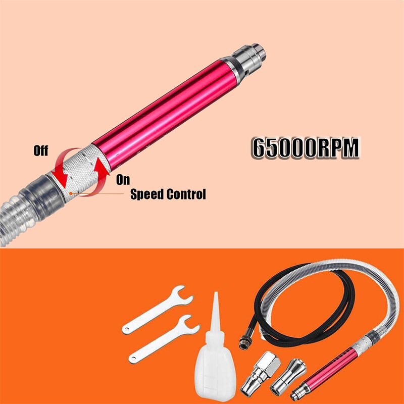 65000RPM High Speed Air Micro Die Grinder Pencil Cutting Wood Jewelry Polishing Grinding Engraving Pneumatic Tool