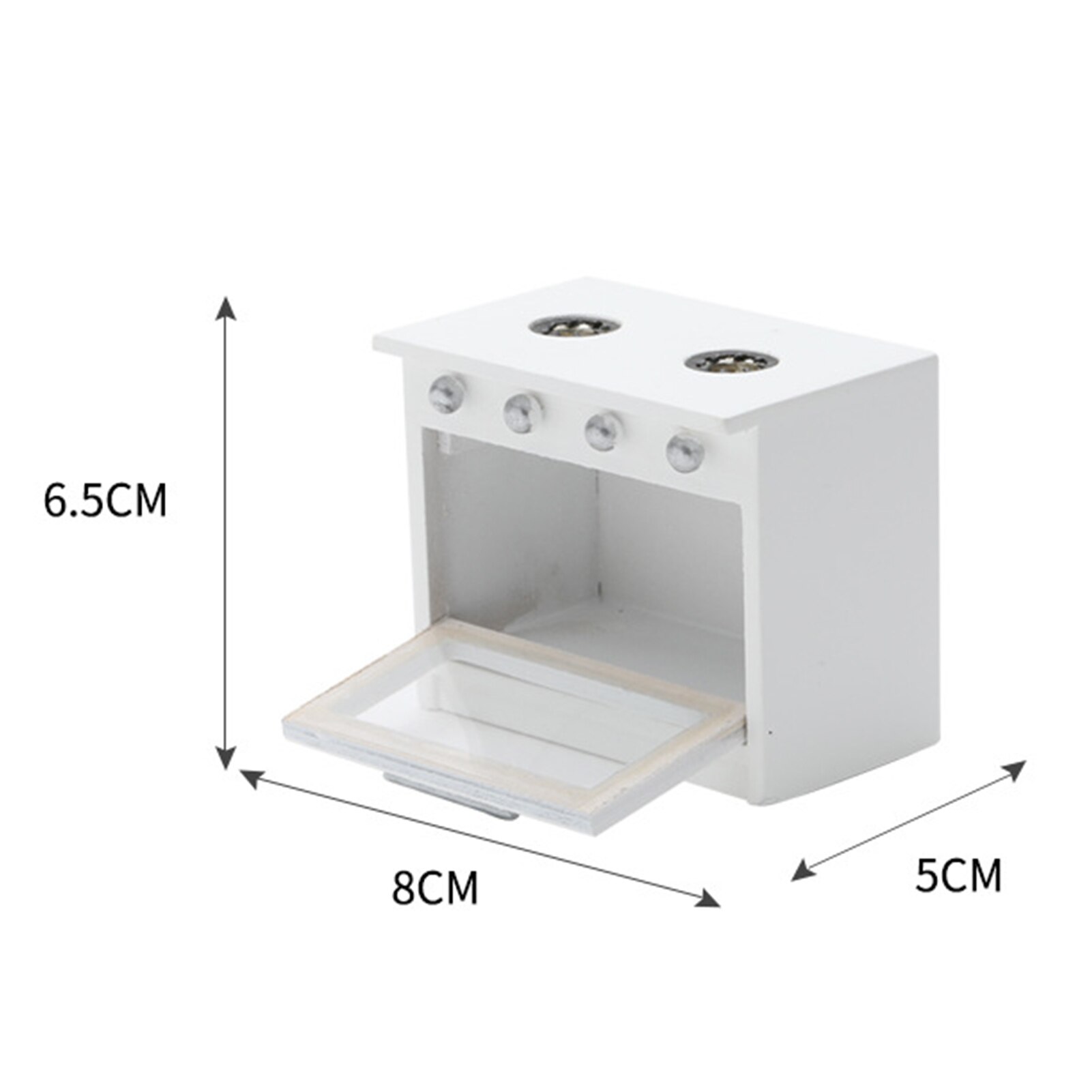 Mini Furniture Play Simulation Kitchen Gas Stove Model Toy for Doll House Decor