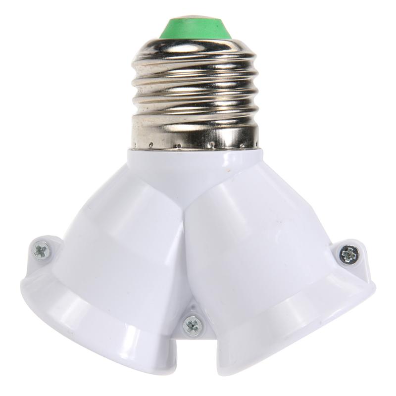 Lamp Houder 2 In 1 E27 Om E27 Lamp Socket Hittebestendig Splitter Adapter Light Base Lampvoet Brandwerende materiaal Houder