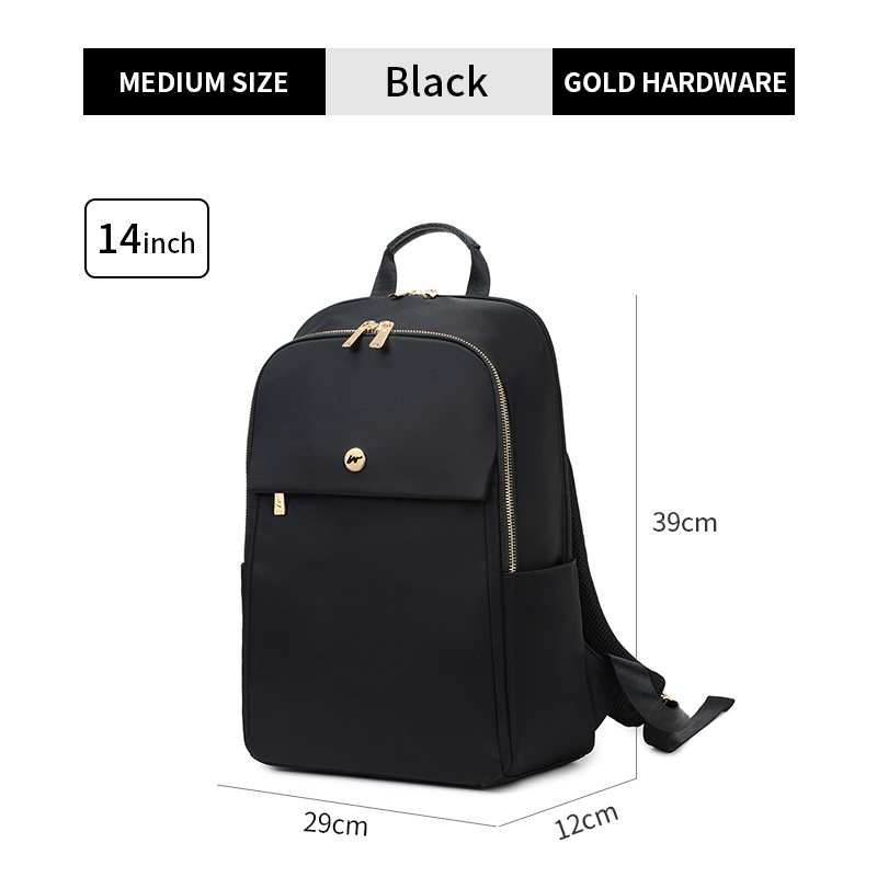 Mochila moderna para ordenador portátil de 13, 14 y 15,6 pulgadas, para oficina, viaje de día, ocio, Gril: M-Black