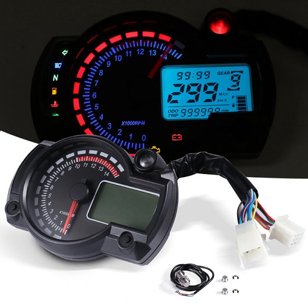 Premium Tachometer Impact Resistant LCD Screen LCD Digital Motorcycle Odometer Odometer Motorcycle Odometer