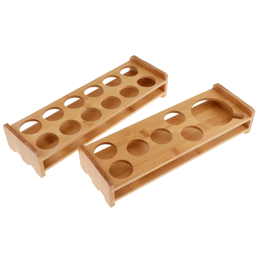 Support en verre en bambou | Plateau de service pour bar, tasse de Whisky, parfait pour les fêtes, les Bars, les Pubs et la maison