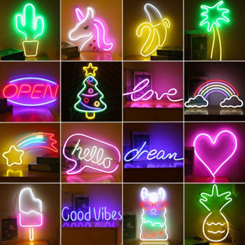 Rainbow Neon Sign Led Regenboog Licht Lamp Voor Bar Decor Regenboog Decor Neon Lamp Muur Decor Kerst Neon Lamp buis