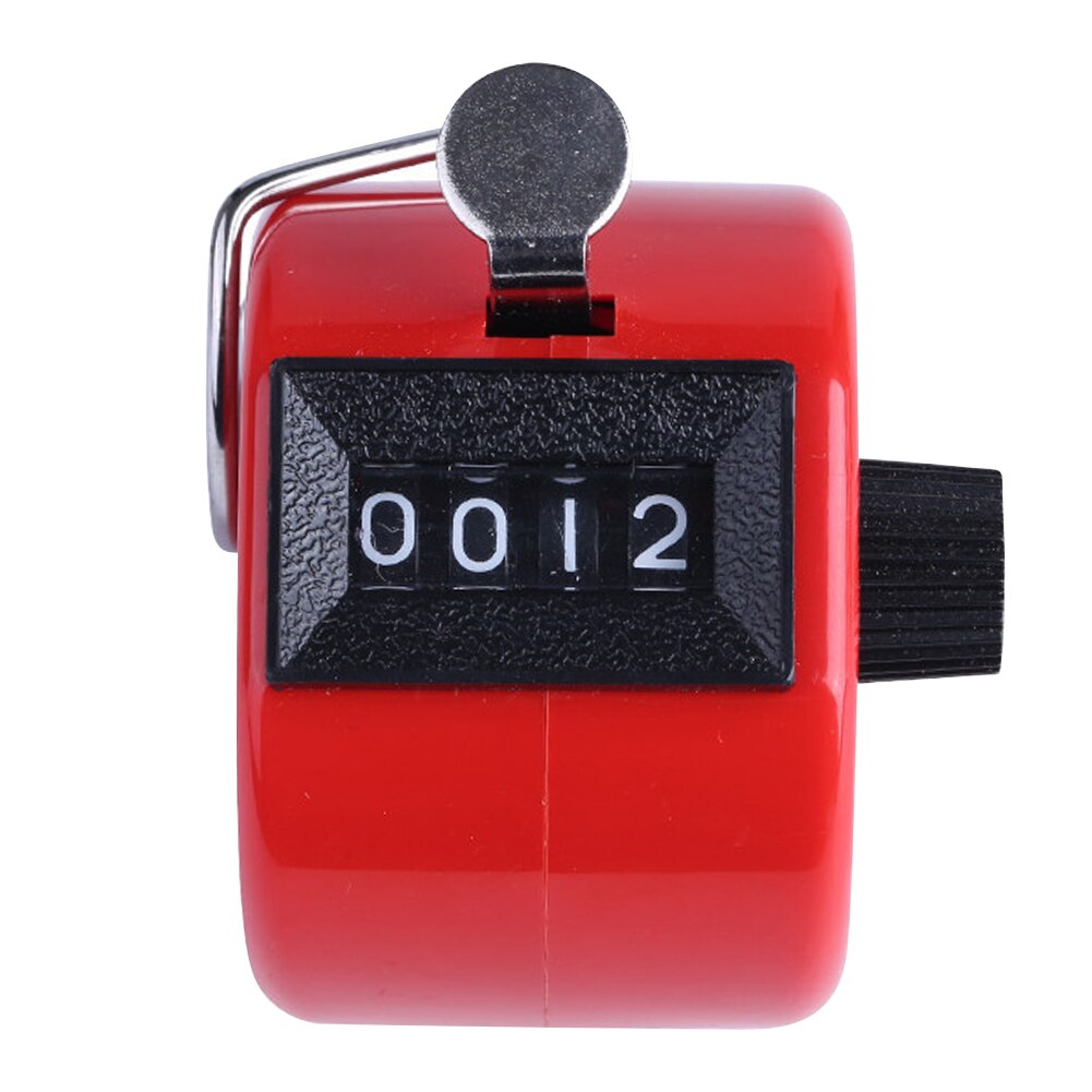 Contador Manual de prensa digital portátil con retroiluminación para un fácil ejercicio de seguridad: Rojo
