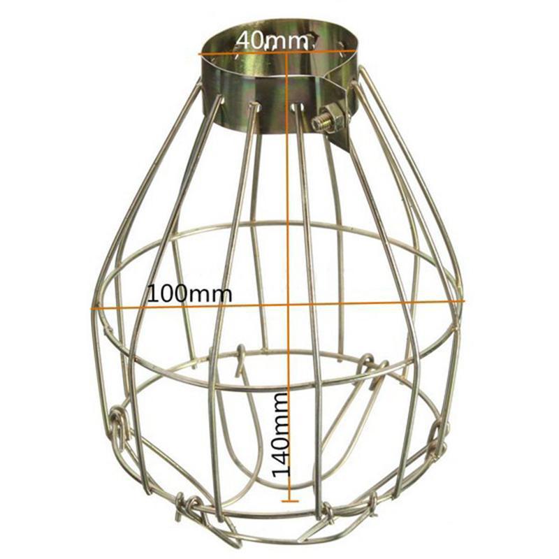 Couvercle de lampe Vintage E27, pince de protection en métal, aucune Cage rétro, lampe suspendue industrielle, abat-jour lanterne
